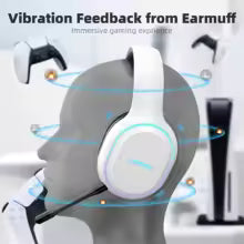 Gaming Headphones 2.4G BT5.0 Wireless Headset With Mic