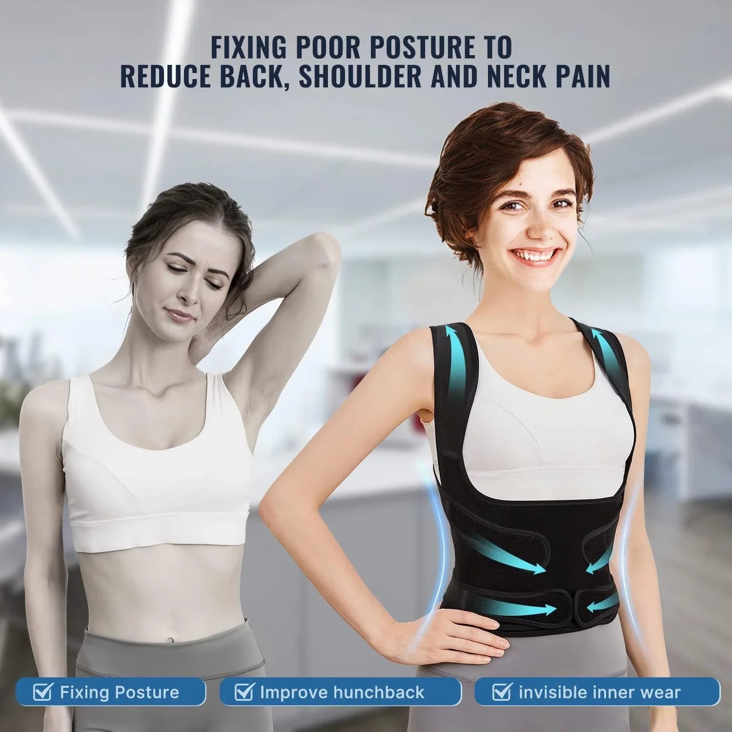 Premium High-Quality Unisex Ergonomic Back Brace for Enhanced Mobility, Posture, and Comfort