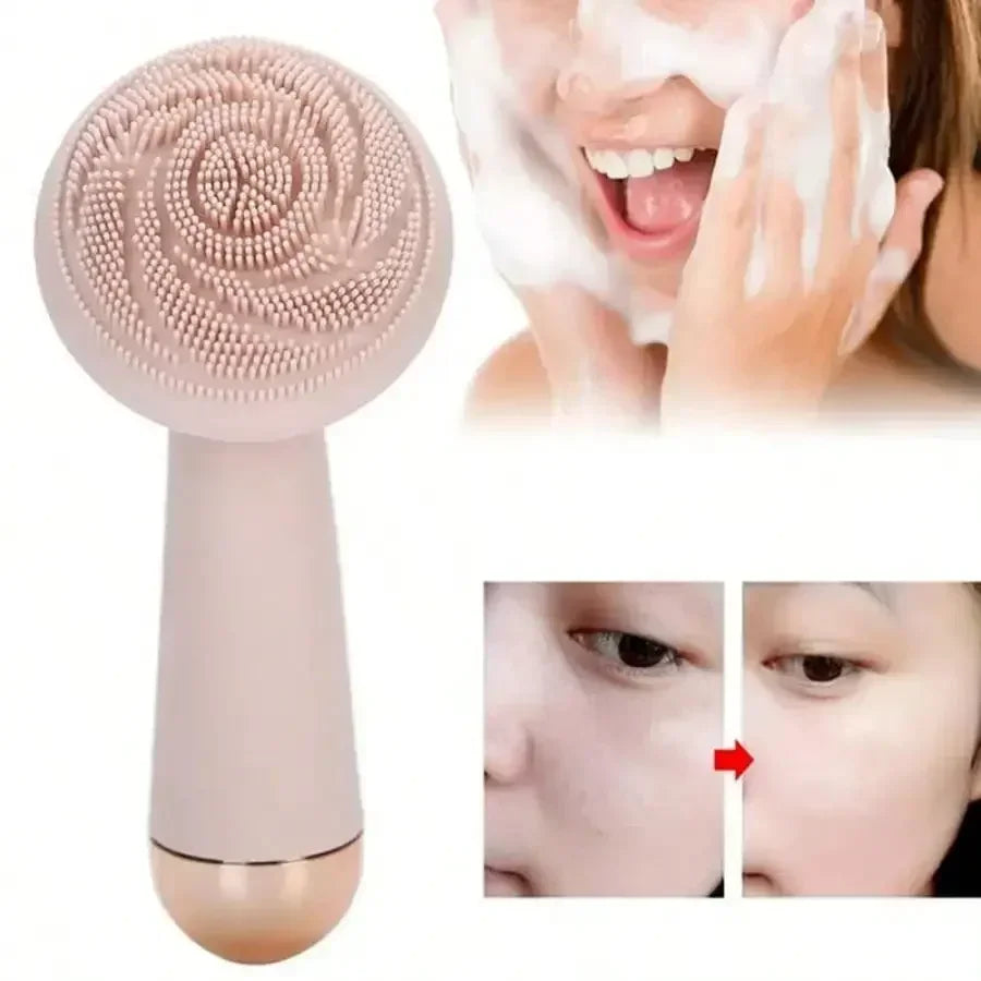 Electric Silicone  Facial Brush and Skin Massager