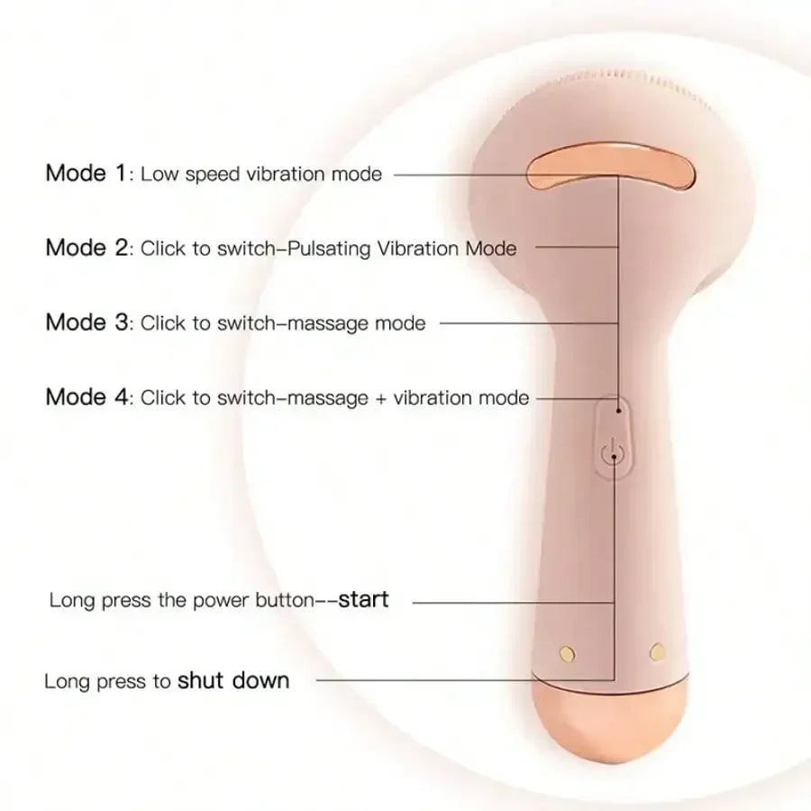Electric Silicone  Facial Brush and Skin Massager