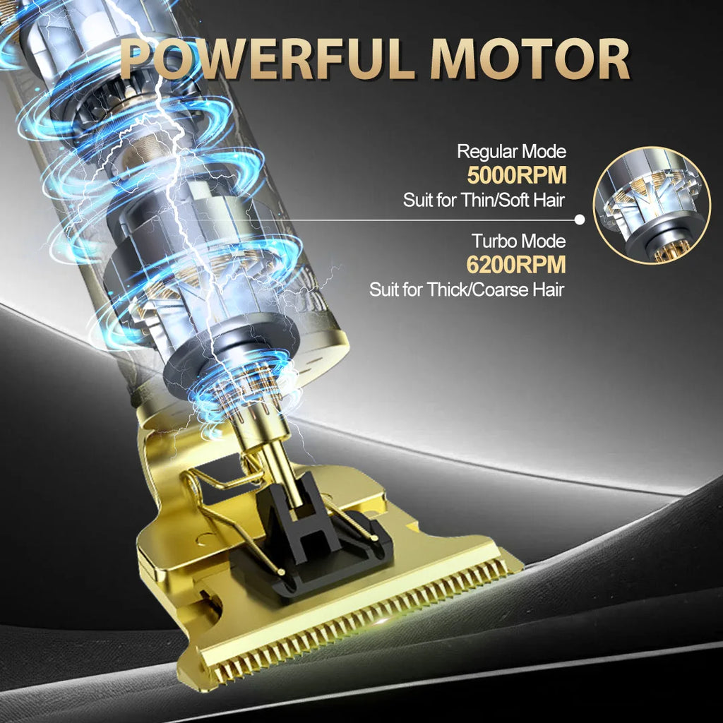 Rechargeable Hair Clippers and Trimmers Set Professional