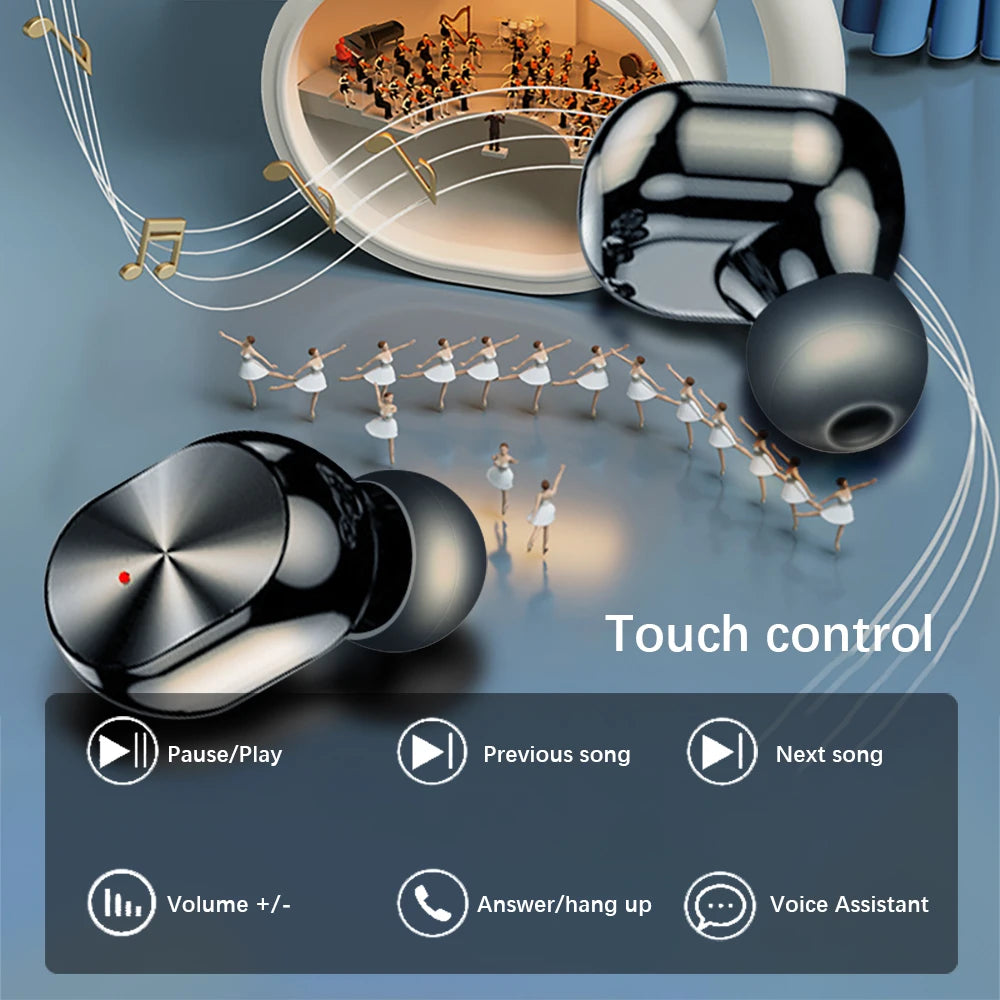 Digital Display Gaming Headphones With LED flashlight