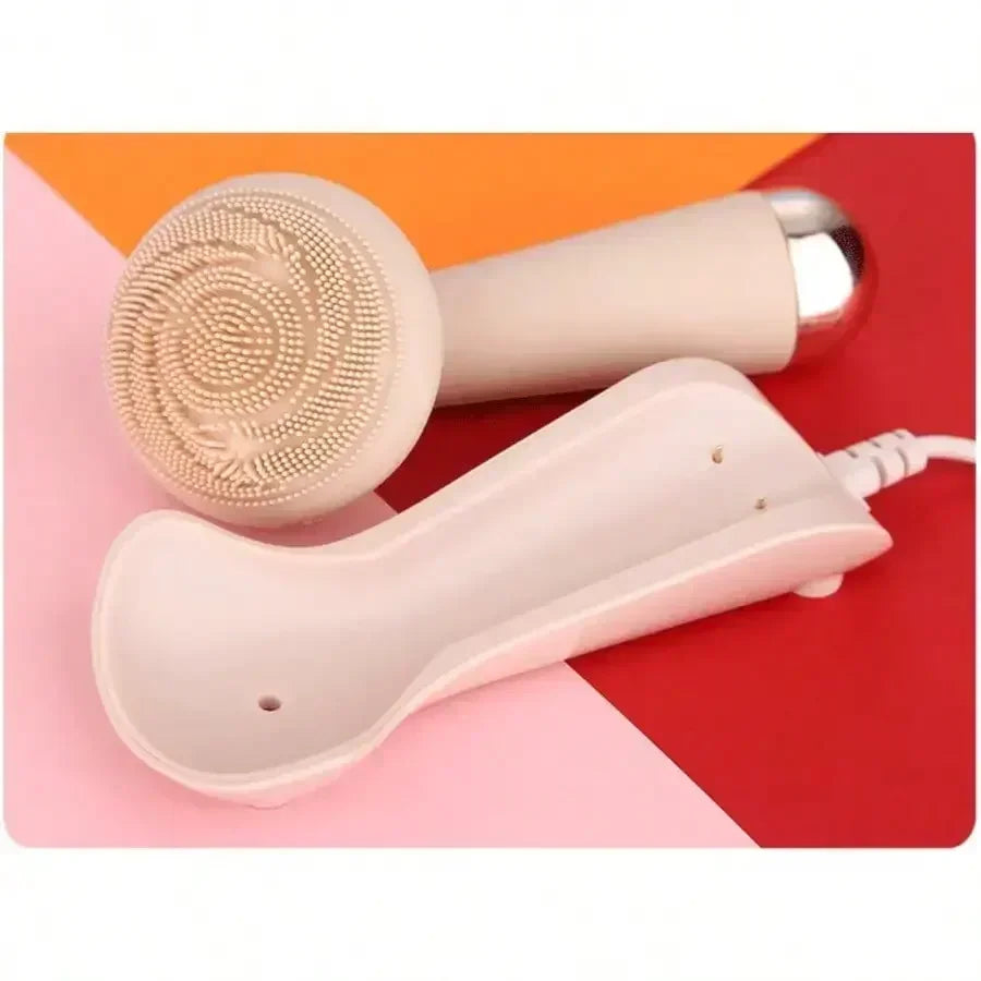 Electric Silicone  Facial Brush and Skin Massager
