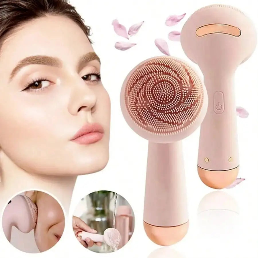Electric Silicone  Facial Brush and Skin Massager