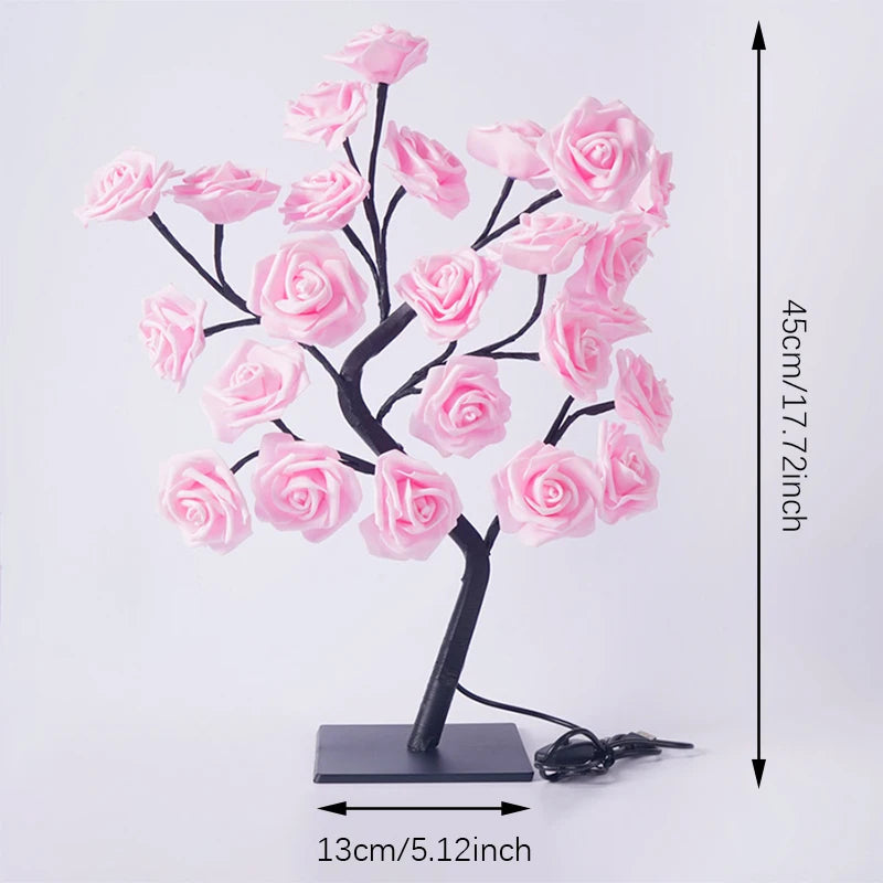 LED Rose Tree Lights For Wedding Party Gift Birthday Festival Lover Home Deco