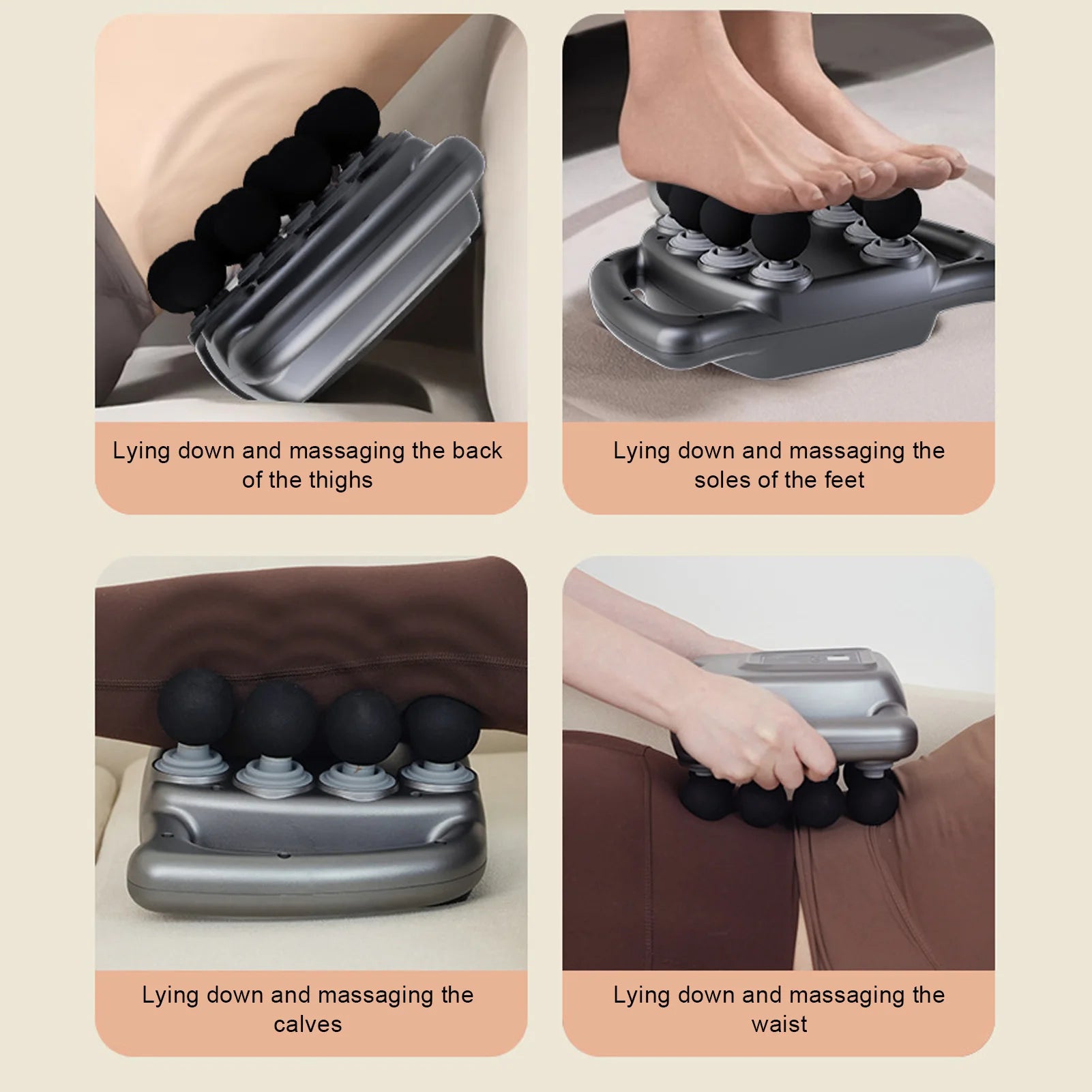 Electric Deep Tissue Massager – 16 Heads, 99 Gears, Full-Body Therapy