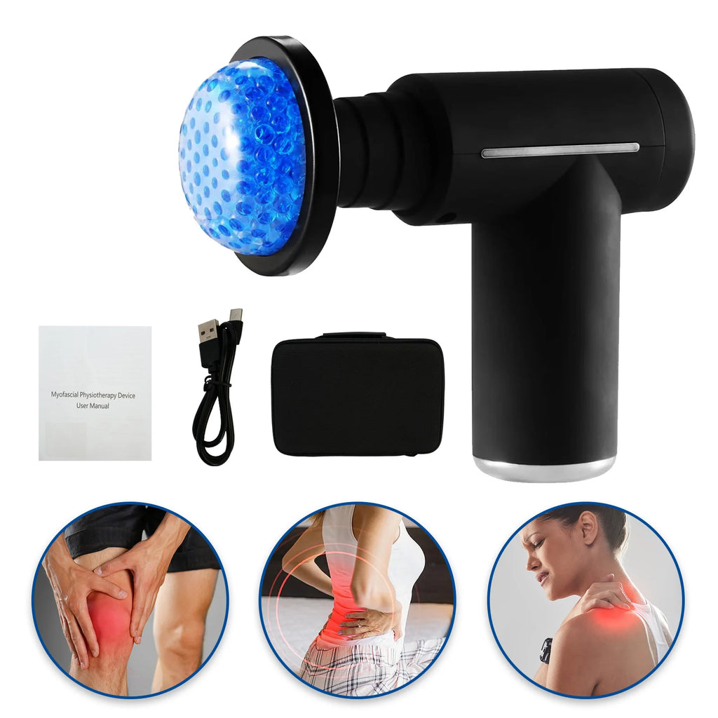 Hot & Cold Massage Gun – 6 Heads, 6 Speeds, Deep Muscle Relief