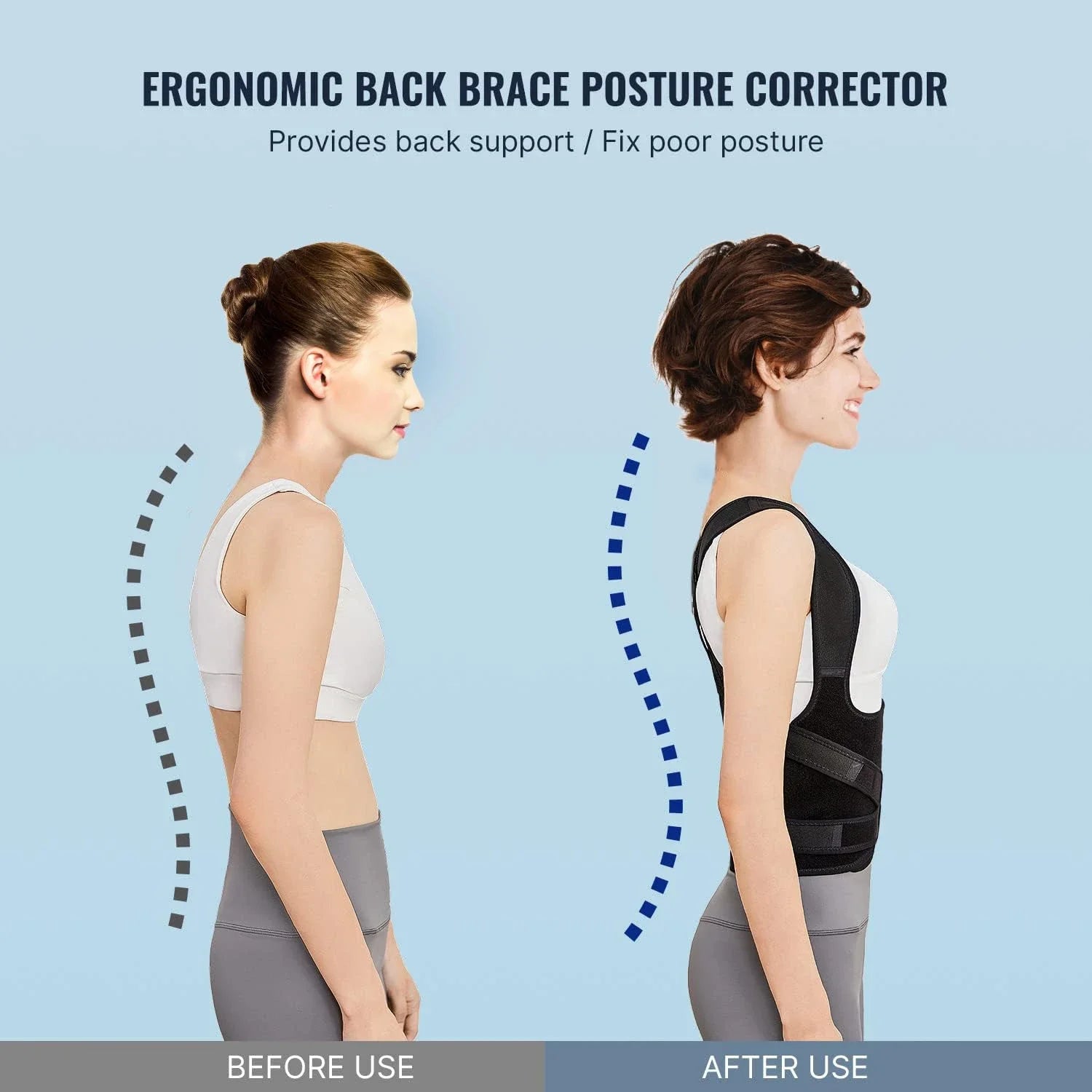 Premium High-Quality Unisex Ergonomic Back Brace for Enhanced Mobility, Posture, and Comfort