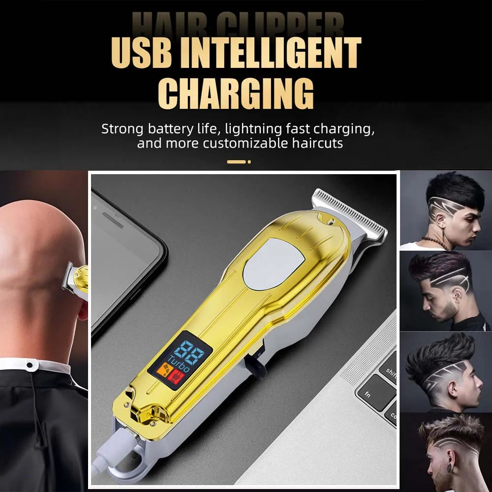Cordless Hair Clippers and Trimmers Set for Men