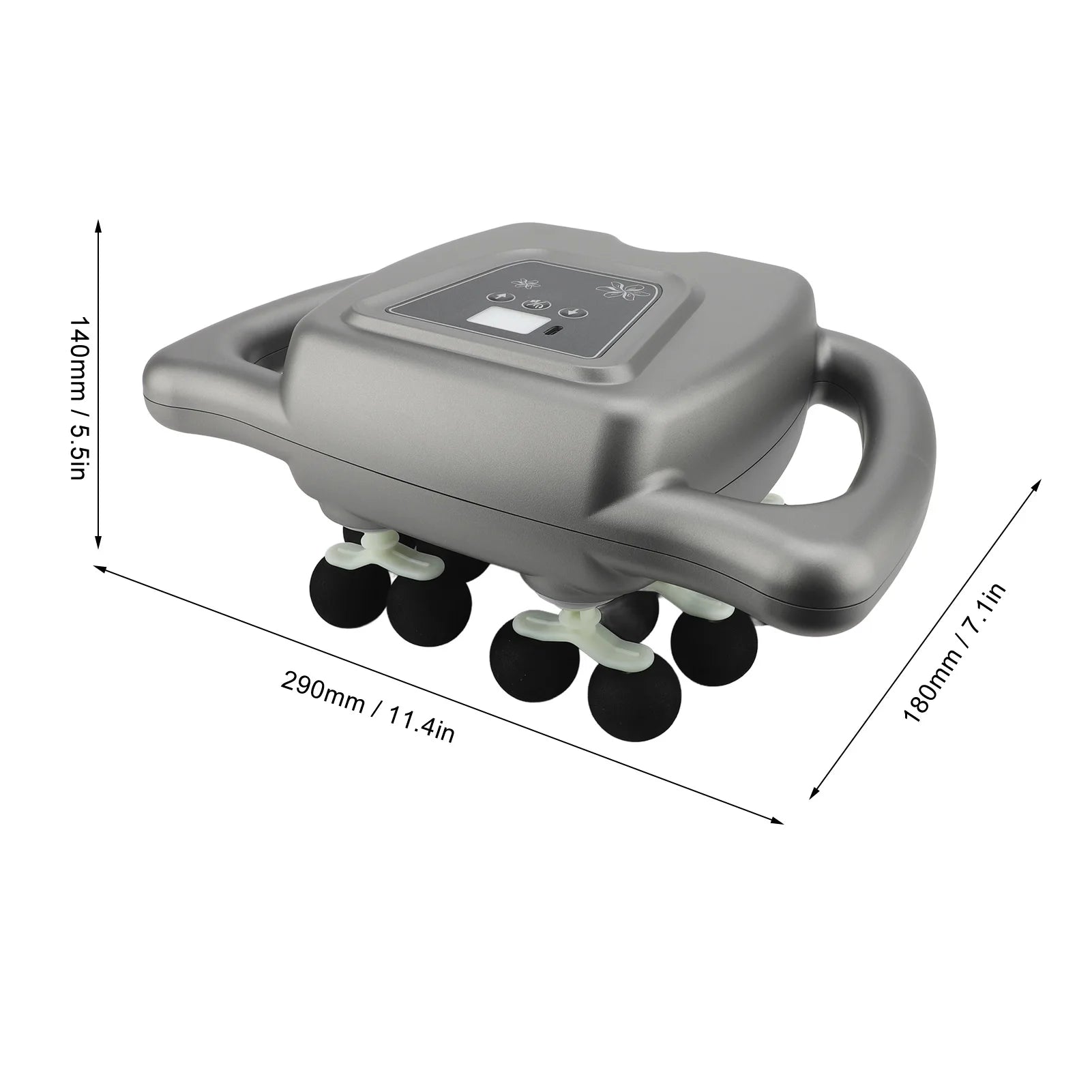 Electric Deep Tissue Massager – 16 Heads, 99 Gears, Full-Body Therapy