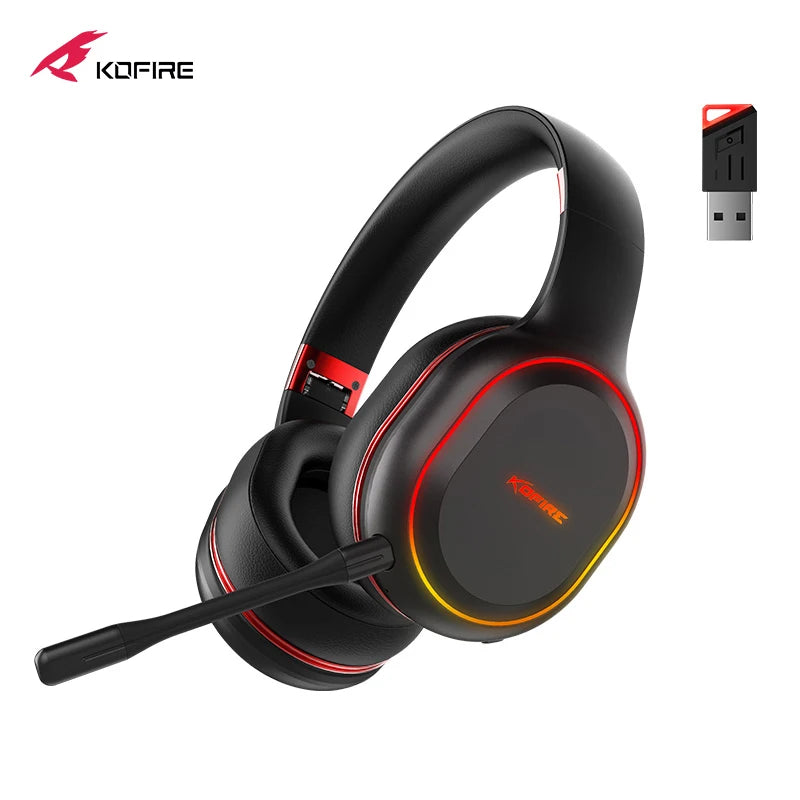 Gaming Headphones 2.4G BT5.0 Wireless Headset With Mic