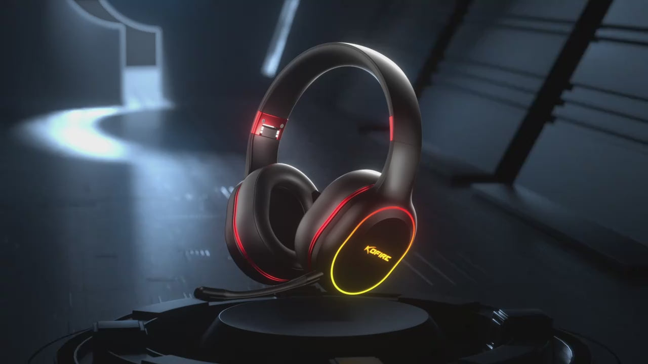 Gaming Headphones 2.4G BT5.0 Wireless Headset With Mic
